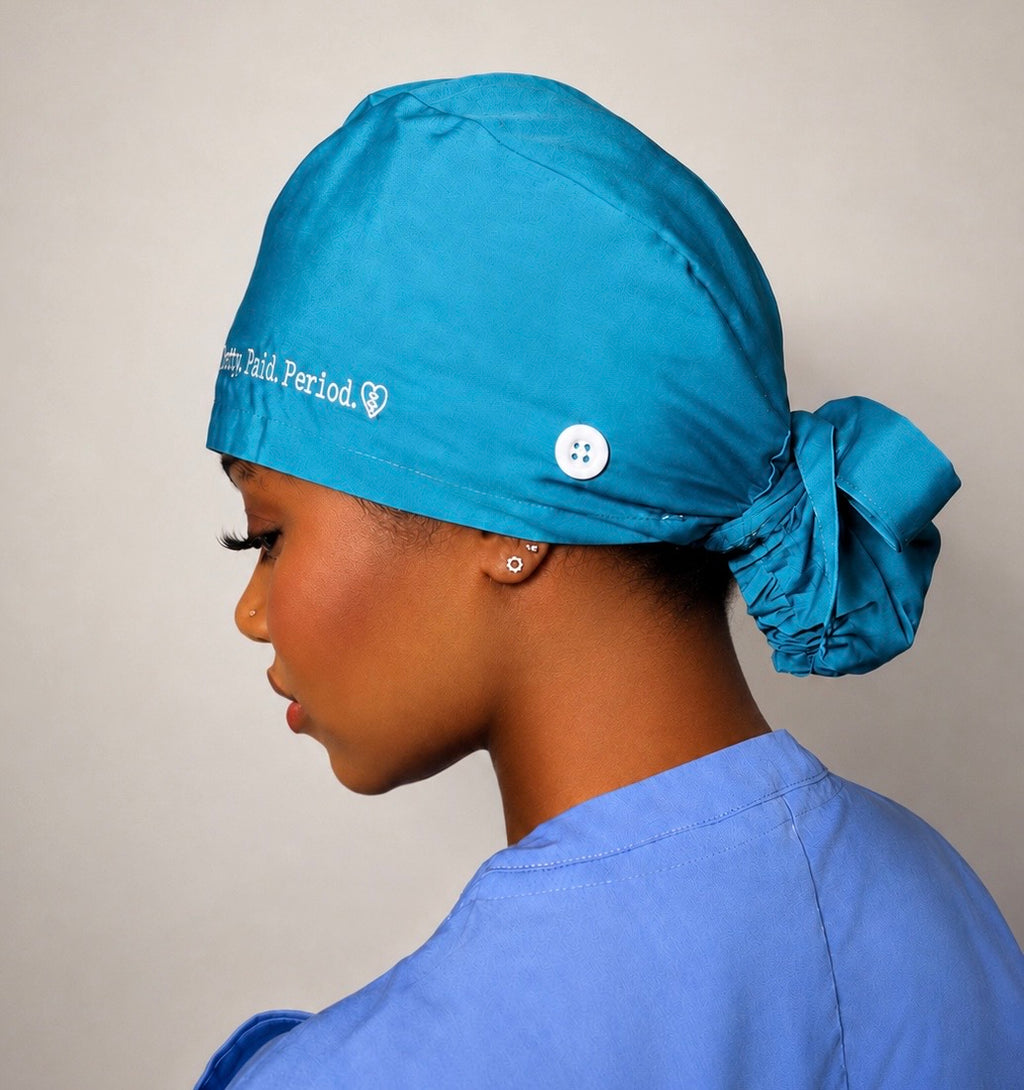 ScrubElle Ponytail Satin-Lined Scrub cap