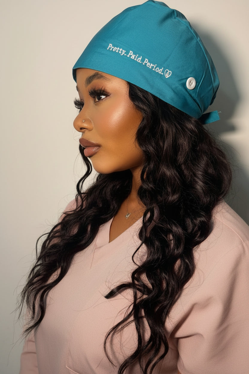 ScrubElle Signature Satin-Lined Scrub Cap