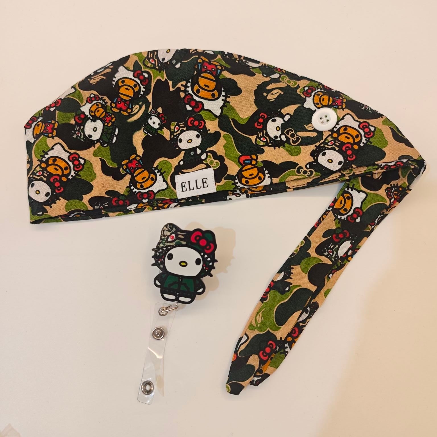 The Elle Edit - Printed Scrub caps