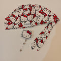 Red Bow Cutie- Printed Scrub Cap