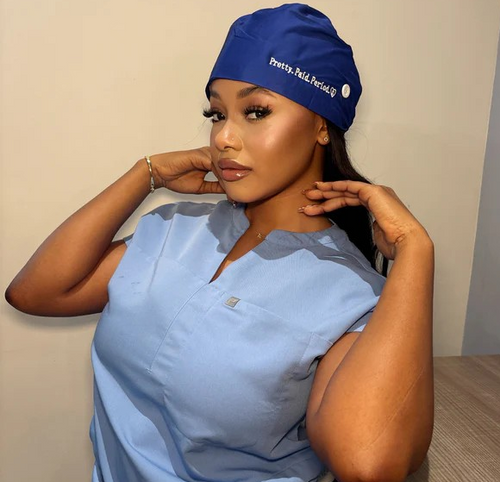 ScrubElle Signature Satin-Lined Scrub Cap